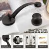 imageProbrico Oil Rubbed Brown Round Front Door HandlesetEntry Door Handle Set with Door KnobExteriorInterior Passage Door Handle Reversible for Right and Left Handed1PackOil Rubbed Brown