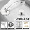 imageProbrico Oil Rubbed Brown Round Front Door HandlesetEntry Door Handle Set with Door KnobExteriorInterior Passage Door Handle Reversible for Right and Left Handed1PackSatin Nickel
