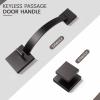 imageProbrico Square Oil Rubbed Brown Front Door HandleEntry Door Handleset with Square KnobExteriorInterior Passage Door Handle with No Lock1PackOil Rubbed Brown