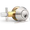 imageProbrico 3 Pack Satin Brushed Nickel Double Cylinder Deadbolt Lock Round Keyed Both Side Door LockKeyed AlikeBrushed Nickel