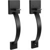 imageProbrico Double Sided Oil Rubbed Brown Front Door HandleExteriorInterior Keyless Square Front Door HandlesetEntry Handleset with No Lock1PackBlack