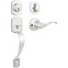 imageProbrico Exterior Door Lock Set Gold Front Door Lock Set Entry Door Locksets with Deadbolt Single Cylinder Front Door Handle and Deadbolt Set 1 SetSatin Nickel