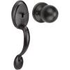 imageProbrico Oil Rubbed Brown Front Door Handle SetAntique Exterior Door Handle with Interior Door KnobEntry Handleset with No Lock1PackOil Rubbed Brown