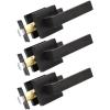imageProbrico 10 Pack Square Brushed Gold Passage Door Handle Heavy Duty Keyless Door Lever Lock for Hallway Closet Interior Satin Brass Door Knobs LocksetOil Rubbed Bronze