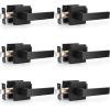imageProbrico 10 Pack Square Brushed Gold Passage Door Handle Heavy Duty Keyless Door Lever Lock for Hallway Closet Interior Satin Brass Door Knobs LocksetBlack