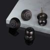 imageProbrico 6 Pack Flat Black Entry Door Knob Lock Set and Double Cylinder Deadbolt Combination Keyed Alike Handleset for Outside Gate and Front DoorOil Rubbed Bronze