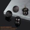 imageProbrico 6 Pack Flat Black Entry Door Knob Lock Set and Double Cylinder Deadbolt Combination Keyed Alike Handleset for Outside Gate and Front DoorOil Rubbed Bronze