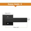 imageProbrico Brushed Gold Dummy Door Handle Interior Door Levers Square Single NonTurning Satin Brass Door Handles Hardware for French Door 10 PackBlack