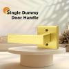 imageProbrico Brushed Gold Dummy Door Handle Interior Door Levers Square Single NonTurning Satin Brass Door Handles Hardware for French Door 10 PackGold