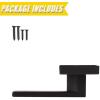 imageProbrico Brushed Gold Dummy Door Handle Interior Door Levers Square Single NonTurning Satin Brass Door Handles Hardware for French Door 10 PackOil Rubbed Bronze