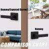 imageProbrico Brushed Gold Dummy Door Handle Interior Door Levers Square Single NonTurning Satin Brass Door Handles Hardware for French Door 10 PackOil Rubbed Bronze