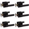 imageProbrico Brushed Gold Keyed Alike Entry Door Handle Knob Square Heavy Duty Satin Brass Door Lever Lockset Reversible for Exterior and Interior Doors 2 PackOil Rubbed Bronze