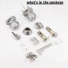 imageProbrico Entry Door Handle Set with Single Cylinder Deadbolts Combo PackSatin Nickel Finish Door Knobs with LockampampKeys Round Door Handleset Keyed Alike Modern Door Knob Set