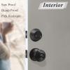 imageProbrico Entry Door Knob Lock Set and Double Cylinder Deadbolt Combination Set OilRubbed Bronze 3 Pack Keyed AlikeBlack