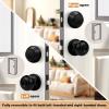 imageProbrico Entry Door Knob Lock Set and Double Cylinder Deadbolt Combination Set OilRubbed Bronze 3 Pack Keyed AlikeBlack