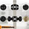 imageProbrico Entry Door Knob Lock Set and Double Cylinder Deadbolt Combination Set OilRubbed Bronze 3 Pack Keyed AlikeBlack