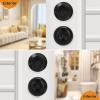imageProbrico Entry Door Knob Lock Set and Double Cylinder Deadbolt Combination Set OilRubbed Bronze 3 Pack Keyed AlikeBlack