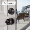 imageProbrico Entry Door Knob Lock Set and Double Cylinder Deadbolt Combination Set OilRubbed Bronze 3 Pack Keyed AlikeOil Rubbed Bronze