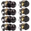 imageProbrico Entry Door Knob Lock Set and Double Cylinder Deadbolt Combination Set OilRubbed Bronze 3 Pack Keyed AlikeOil Rubbed Bronze