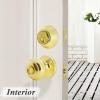 imageProbrico Entry Door Knob Lock Set and Double Cylinder Deadbolt Combination Set OilRubbed Bronze 3 Pack Keyed AlikePolished Brass