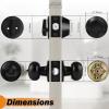 imageProbrico Entry Door Knob Lock Set and Single Cylinder Deadbolt Combination Set OilRubbed Bronze 3 Pack Keyed AlikeBlack