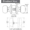 imageProbrico Entry Door Knob Lock Set and Single Cylinder Deadbolt Combination Set OilRubbed Bronze 3 Pack Keyed AlikeBlack