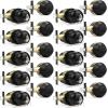 imageProbrico Entry Door Knob Lock Set and Single Cylinder Deadbolt Combination Set OilRubbed Bronze 3 Pack Keyed AlikeBlack