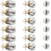 imageProbrico Entry Door Knob Lock Set and Single Cylinder Deadbolt Combination Set OilRubbed Bronze 3 Pack Keyed AlikeBrushed Nickel