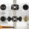 imageProbrico Entry Door Knob Lock Set and Single Cylinder Deadbolt Combination Set OilRubbed Bronze 3 Pack Keyed AlikeOil Rubbed Bronze