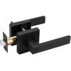 imageProbrico Gold Privacy Door Handle Lockset Heavy Duty Interior Door Lever for Bedroom Reversible Keyless Handleset Door Knob 10 PackBlack