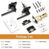 imageProbrico Gold Privacy Door Handle Lockset Heavy Duty Interior Door Lever for Bedroom Reversible Keyless Handleset Door Knob 10 PackBlack