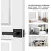 imageProbrico Gold Privacy Door Handle Lockset Heavy Duty Interior Door Lever for Bedroom Reversible Keyless Handleset Door Knob 10 PackBlack