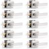 imageProbrico Gold Privacy Door Handle Lockset Heavy Duty Interior Door Lever for Bedroom Reversible Keyless Handleset Door Knob 10 PackBrushed Nickel