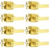 imageProbrico Gold Privacy Door Handle Lockset Heavy Duty Interior Door Lever for Bedroom Reversible Keyless Handleset Door Knob 10 PackGold