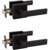 imageProbrico Gold Privacy Door Handle Lockset Heavy Duty Interior Door Lever for Bedroom Reversible Keyless Handleset Door Knob 10 PackOil Rubbed Bronze