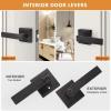 imageProbrico Gold Privacy Door Handle Lockset Heavy Duty Interior Door Lever for Bedroom Reversible Keyless Handleset Door Knob 10 PackOil Rubbed Bronze