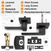 imageProbrico Gold Privacy Door Handle Lockset Heavy Duty Interior Door Lever for Bedroom Reversible Keyless Handleset Door Knob 10 PackOil Rubbed Bronze