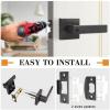 imageProbrico Gold Privacy Door Handle Lockset Heavy Duty Interior Door Lever for Bedroom Reversible Keyless Handleset Door Knob 10 PackOil Rubbed Bronze