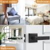 imageProbrico Gold Privacy Door Handle Lockset Heavy Duty Interior Door Lever for Bedroom Reversible Keyless Handleset Door Knob 10 PackOil Rubbed Bronze