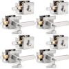 imageProbrico Satin Nickel Square Entry Levers Locksets and Single Cylinder Deadbolts Combination Set Heavy Duty Front Door Office Entrance Levers 3 Pack Keyed AlikeAll Same KeysBrushed Nickel