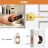 imageProbrico Square Gold Passage Door Handle Heavy Duty Brass Keyless Door Lever Lock for Hallway Closet Interior Door Knobs Lockset Slim Handed Levers 10 PackGold