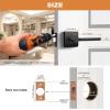 imageProbrico Square Gold Passage Door Handle Heavy Duty Brass Keyless Door Lever Lock for Hallway Closet Interior Door Knobs Lockset Slim Handed Levers 10 PackBlack