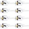 imageProbrico Square Gold Passage Door Handle Heavy Duty Brass Keyless Door Lever Lock for Hallway Closet Interior Door Knobs Lockset Slim Handed Levers 10 PackPolished Chrome