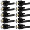 imageProbrico Square Passage Interior Keyless Door Handle Heavy Duty Door Knobs for Hall and Closet Doors NonSlip Grip Levers for RightLeft Handed Doors Matt Black 5 PackBlack