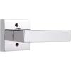 imageProbrico Brushed Gold Dummy Door Handle Interior Door Levers Square Single NonTurning Satin Brass Door Handles Hardware for French Door 10 PackPolished Chrome