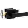 imageProbrico Square Passage Interior Keyless Door Handle Heavy Duty Door Knobs for Hall and Closet Doors NonSlip Grip Levers for RightLeft Handed Doors Matt Black 5 PackBlack