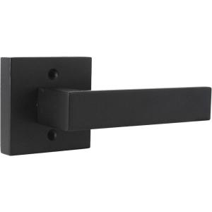 imageProbrico Brushed Gold Dummy Door Handle Interior Door Levers Square Single NonTurning Satin Brass Door Handles Hardware for French Door 10 PackBlack