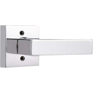 imageProbrico Brushed Gold Dummy Door Handle Interior Door Levers Square Single NonTurning Satin Brass Door Handles Hardware for French Door 10 PackPolished Chrome