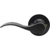 imageProbrico 1 Pair Black Wave Style Dummy Door Lever for Interior DoorLeft Hand and Right Handed NonFunctioningBlack