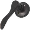 imageProbrico 1 Pair Black Wave Style Dummy Door Lever for Interior DoorLeft Hand and Right Handed NonFunctioningOil Rubbed Bronze